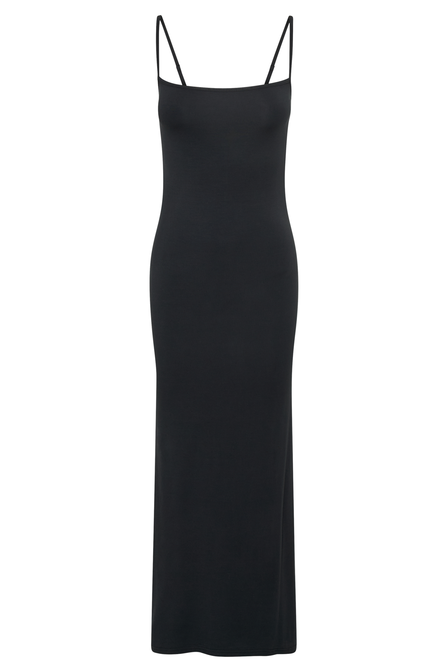 Cassie Modal Fishtail Maxi Dress - Black