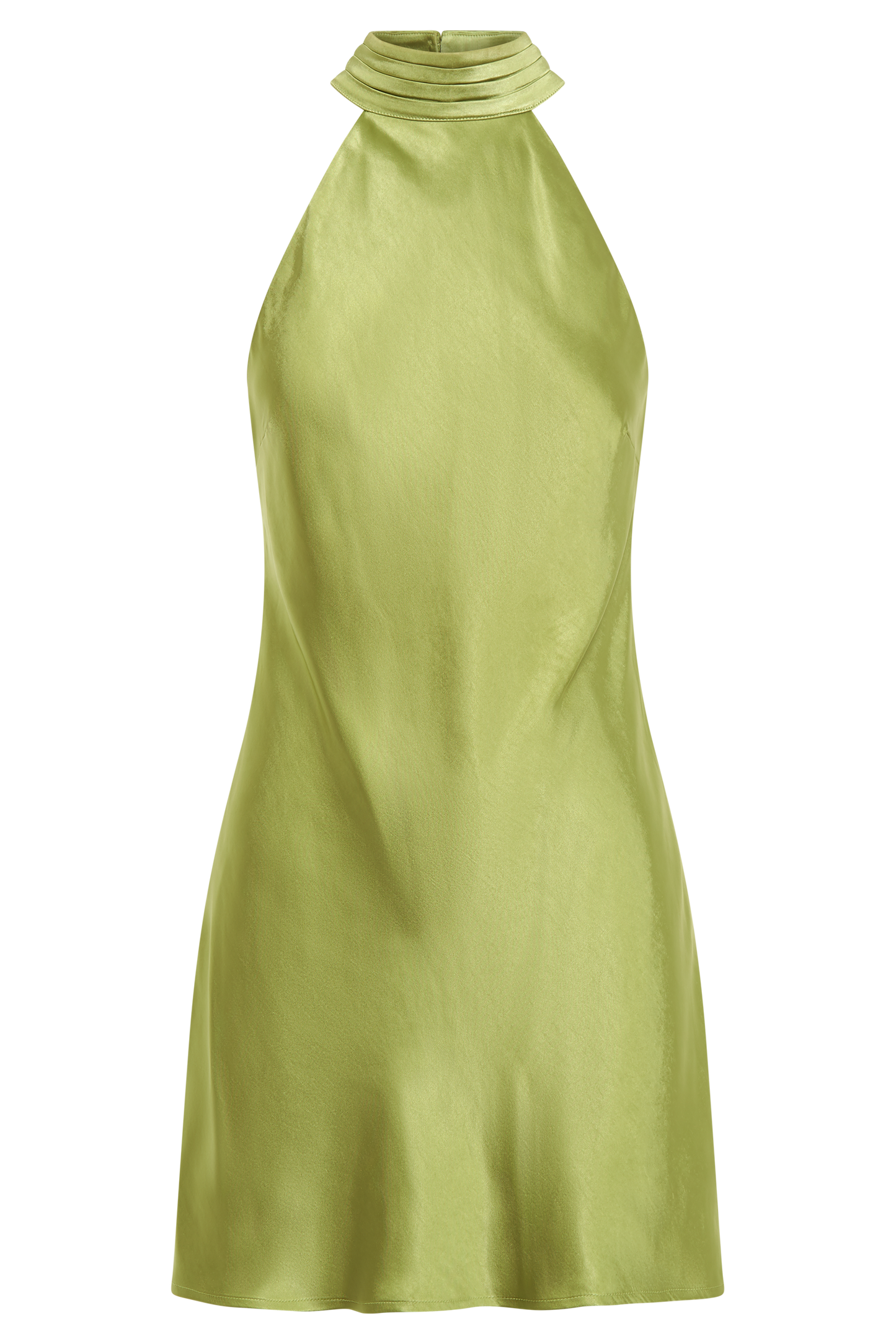 Claire A Line Mini Dress - Parakeet Green