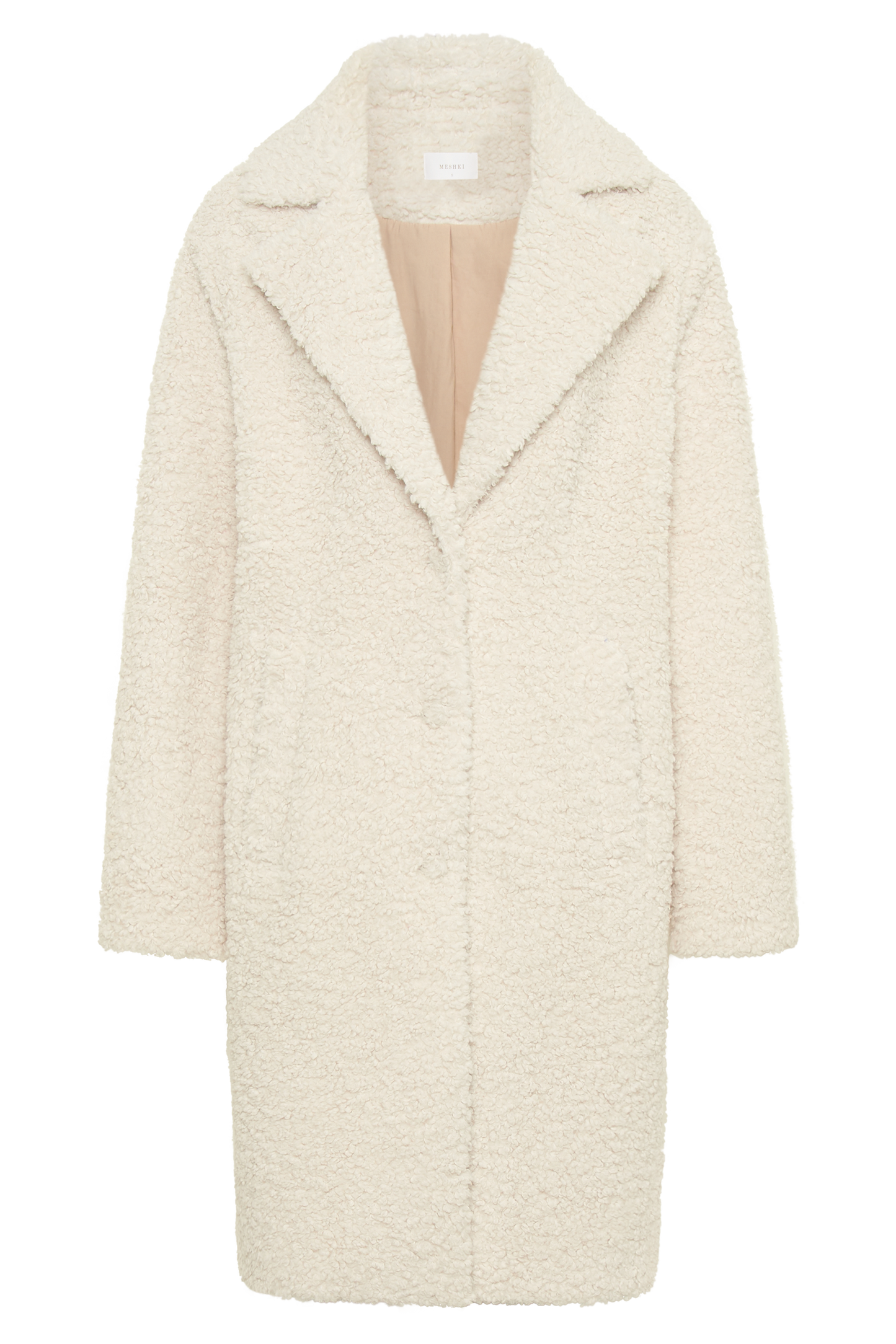 Izzy Boucle Coat - Cream