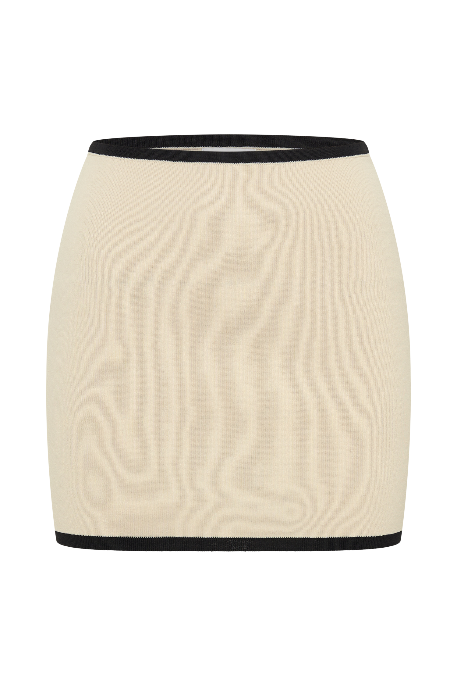 Klara Knit Mini Skirt - Black/Cream #15