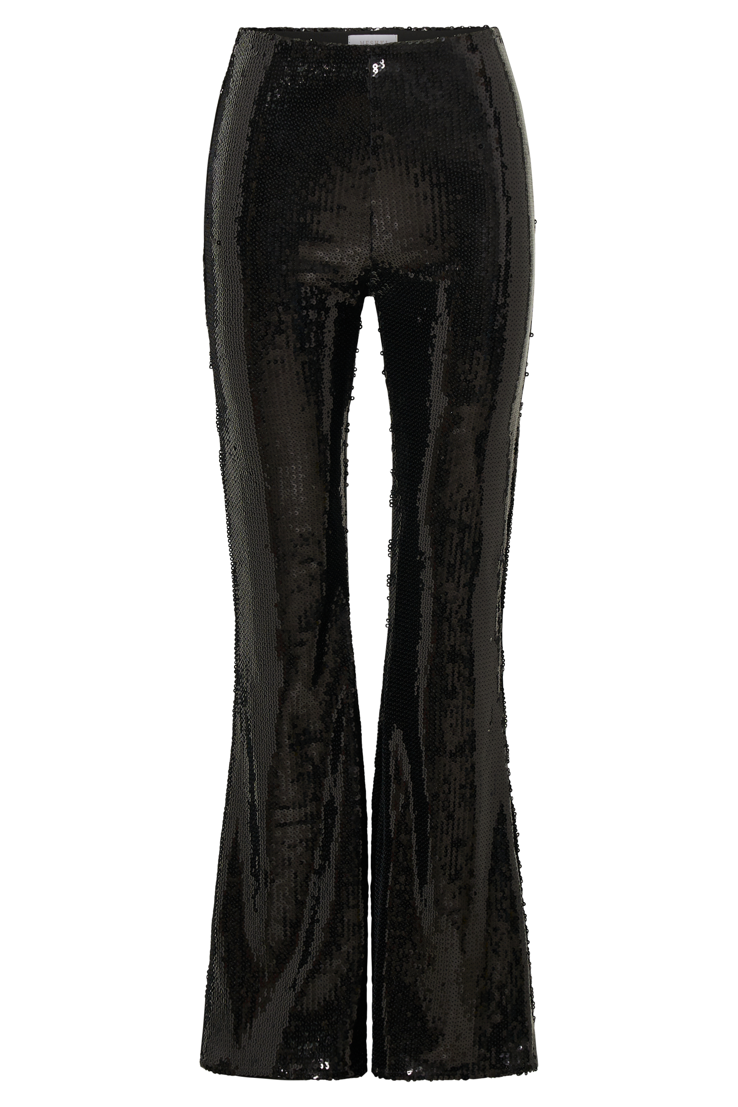 Wilma Wide Leg Sequin Pants - Black #7