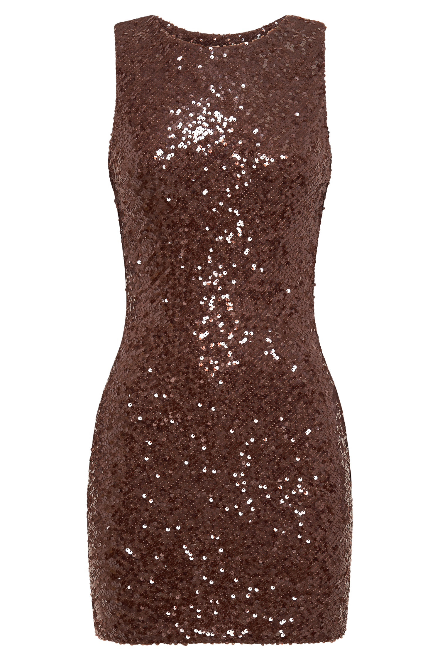 Anastasia Sequin Mini Dress - Chocolate #12