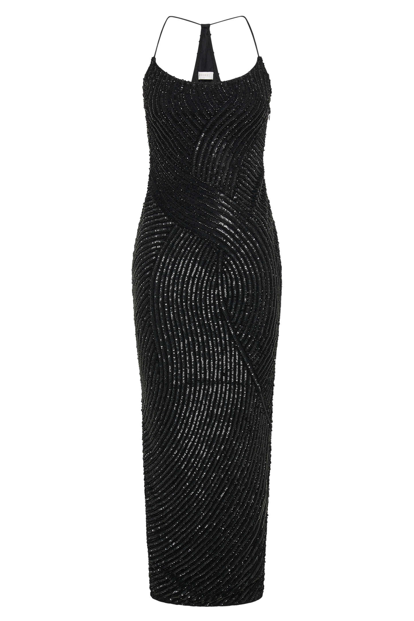 Tierra Sequin Maxi Dress - Black