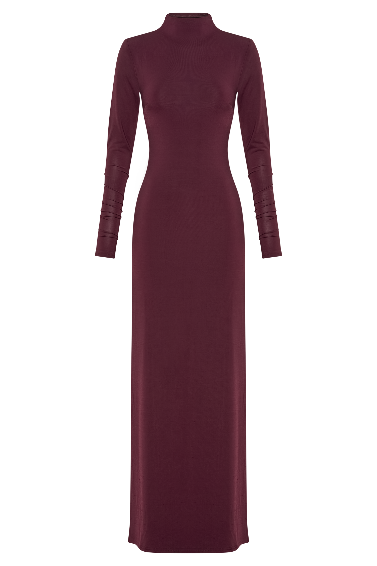 Maroon high neck dress best sale