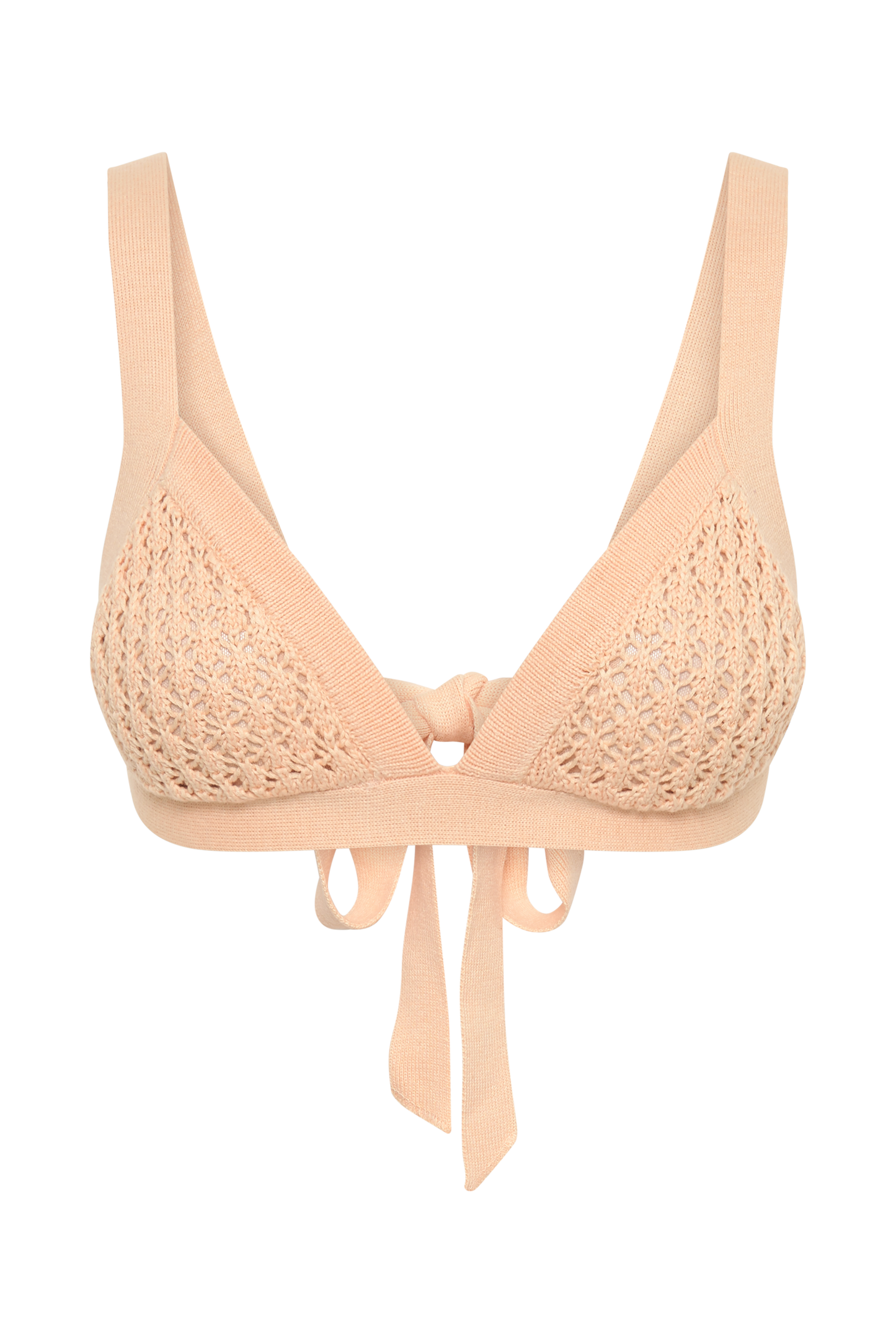 Rosana Crochet Bralette - Apricot