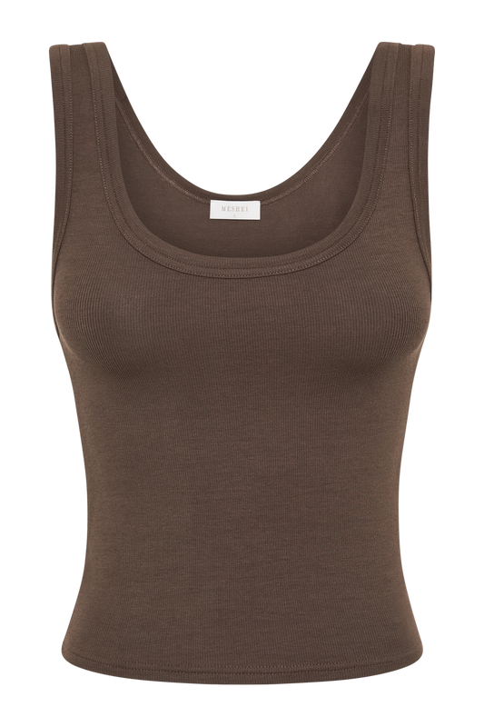 Chandler Modal Tank Top - Chocolate