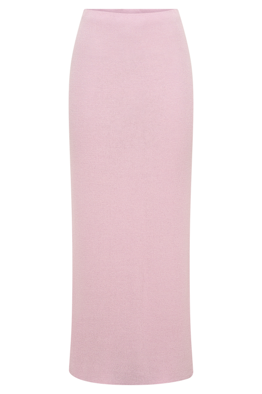 Maribelle Knit Maxi Skirt - Blush Pink