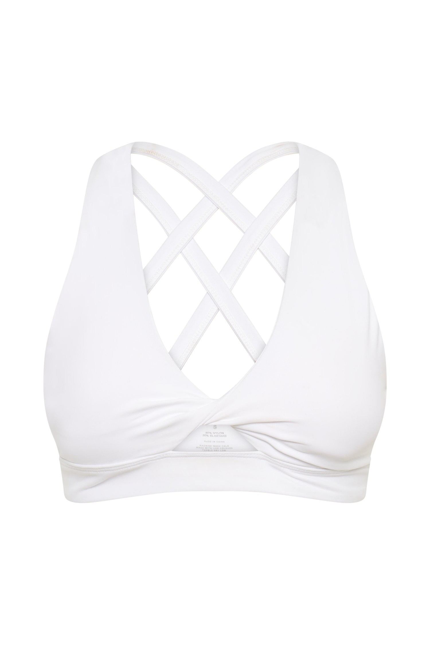 Jackie Twist Crop Top - White #9