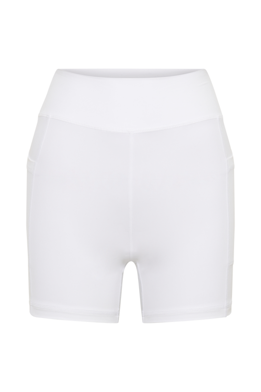 Martina Bike Shorts With Pocket - White