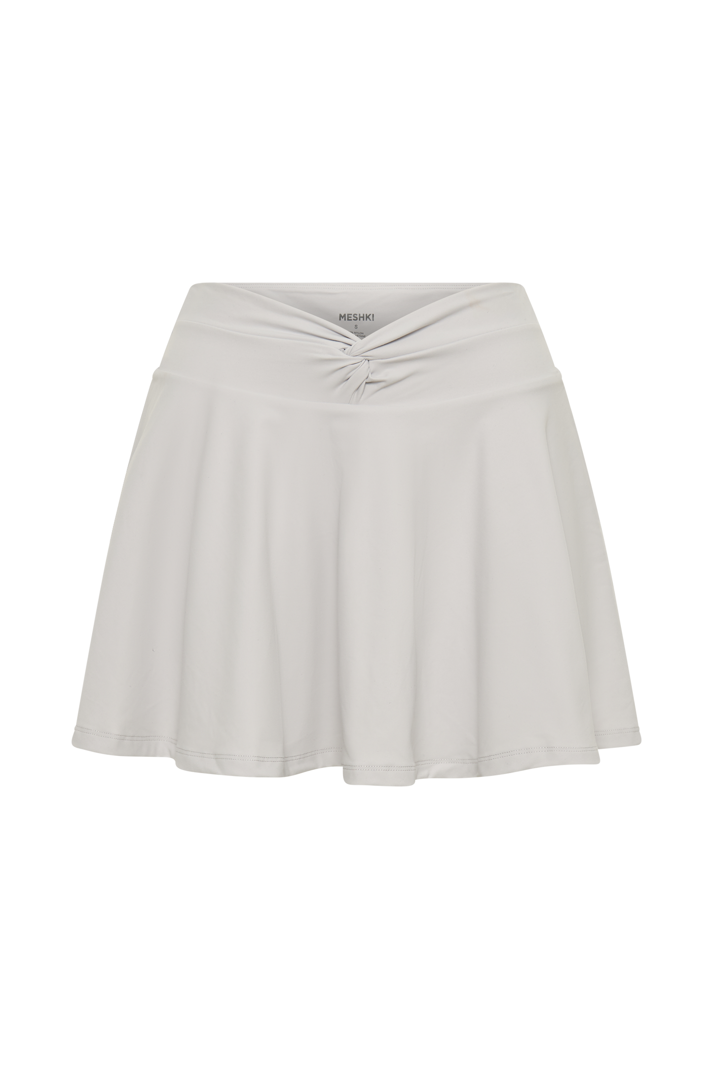 Lilah Twist Mini Skirt - Ice Grey