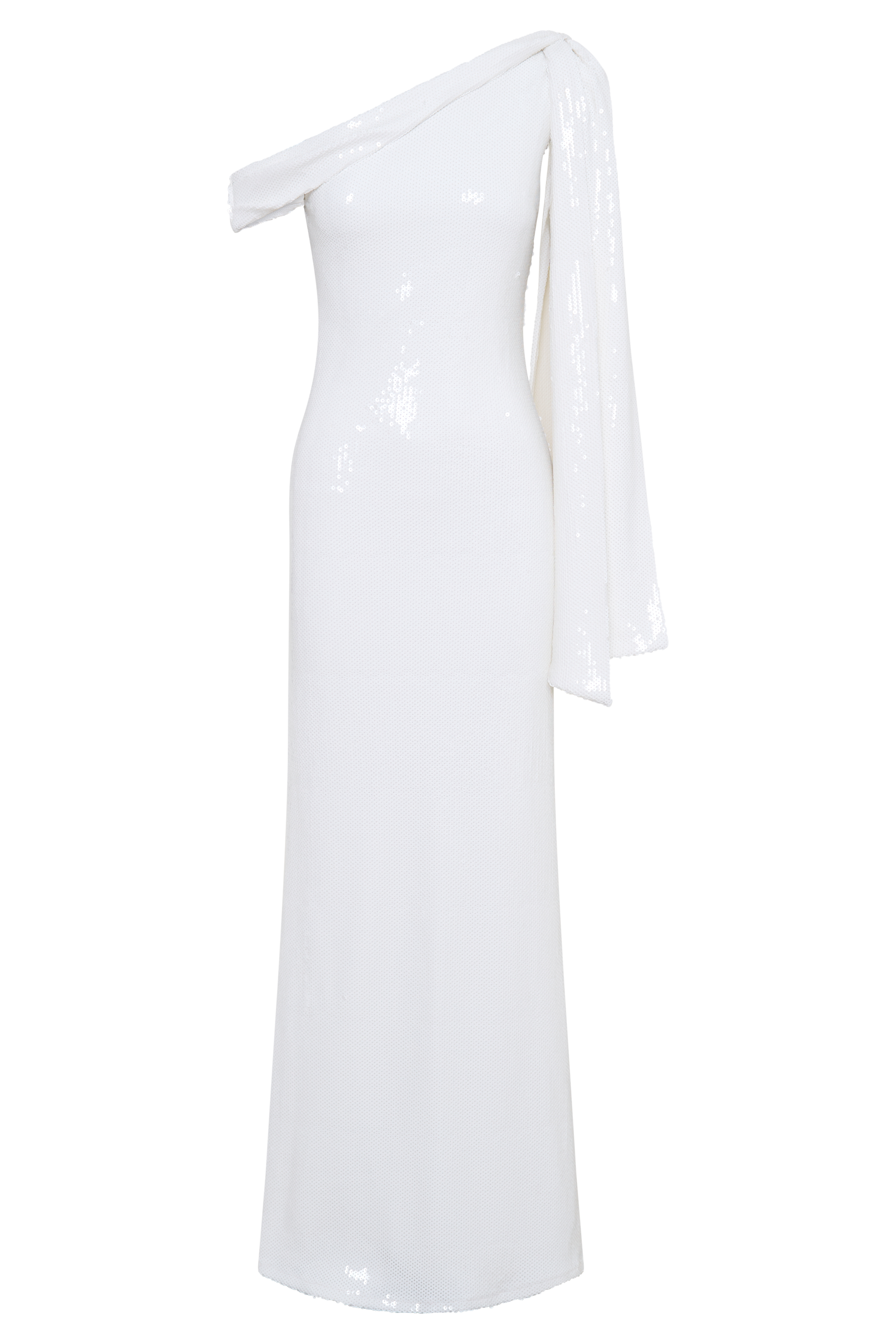 Catarina Sequin Maxi Dress - White #7