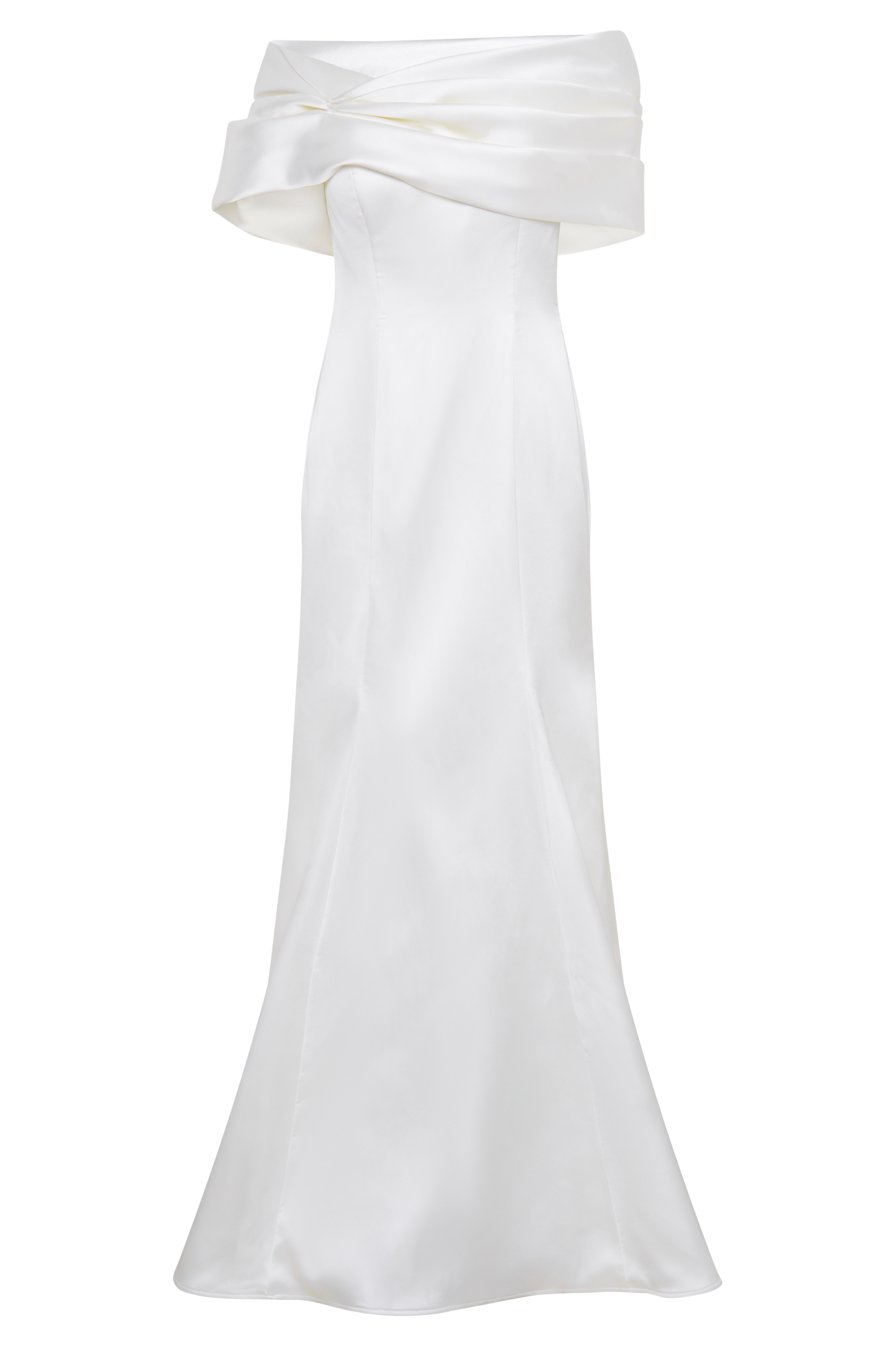 Saosire Satin Wedding Gown - White