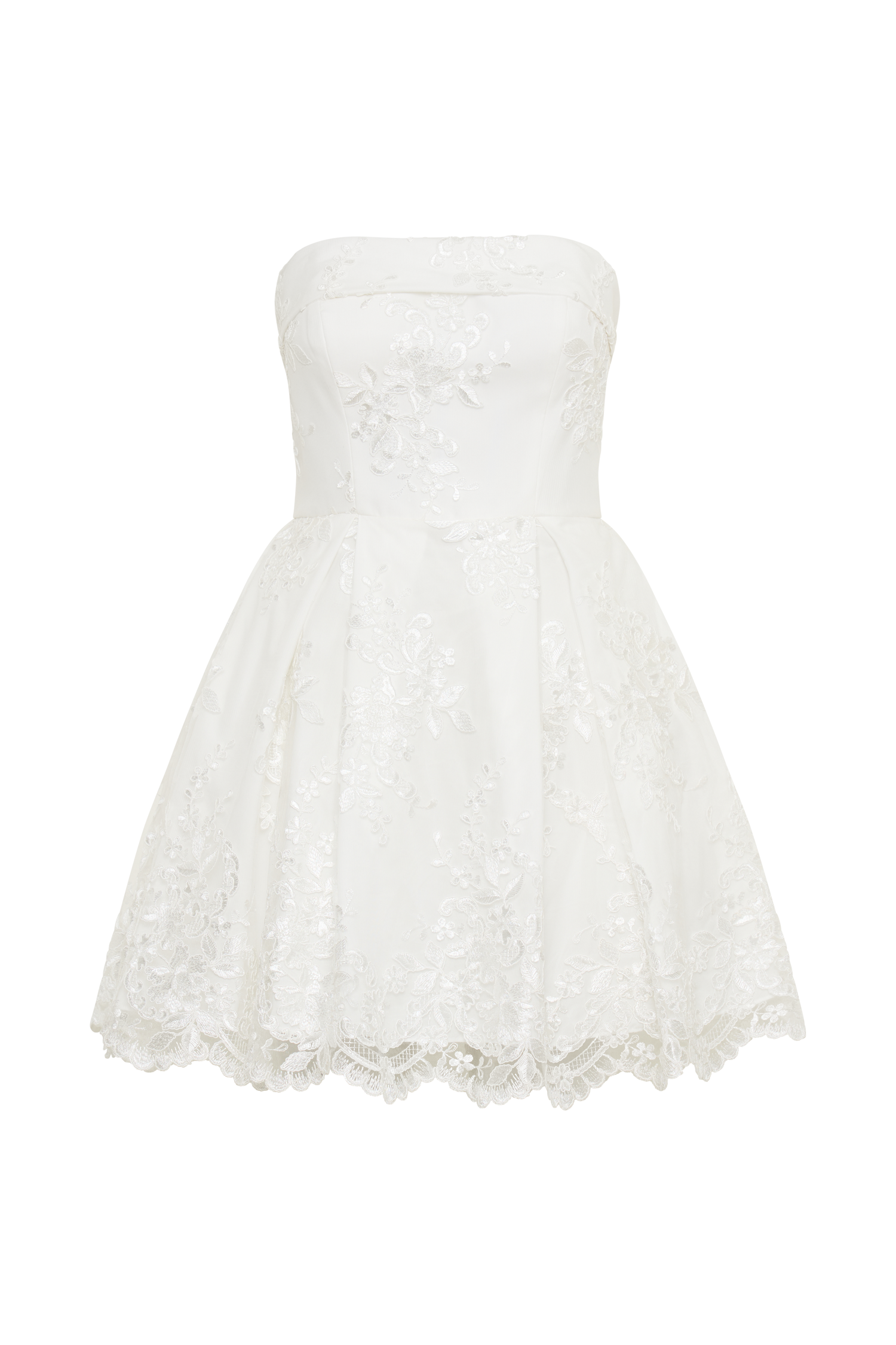 Eileen Lace Mini Dress - White #9