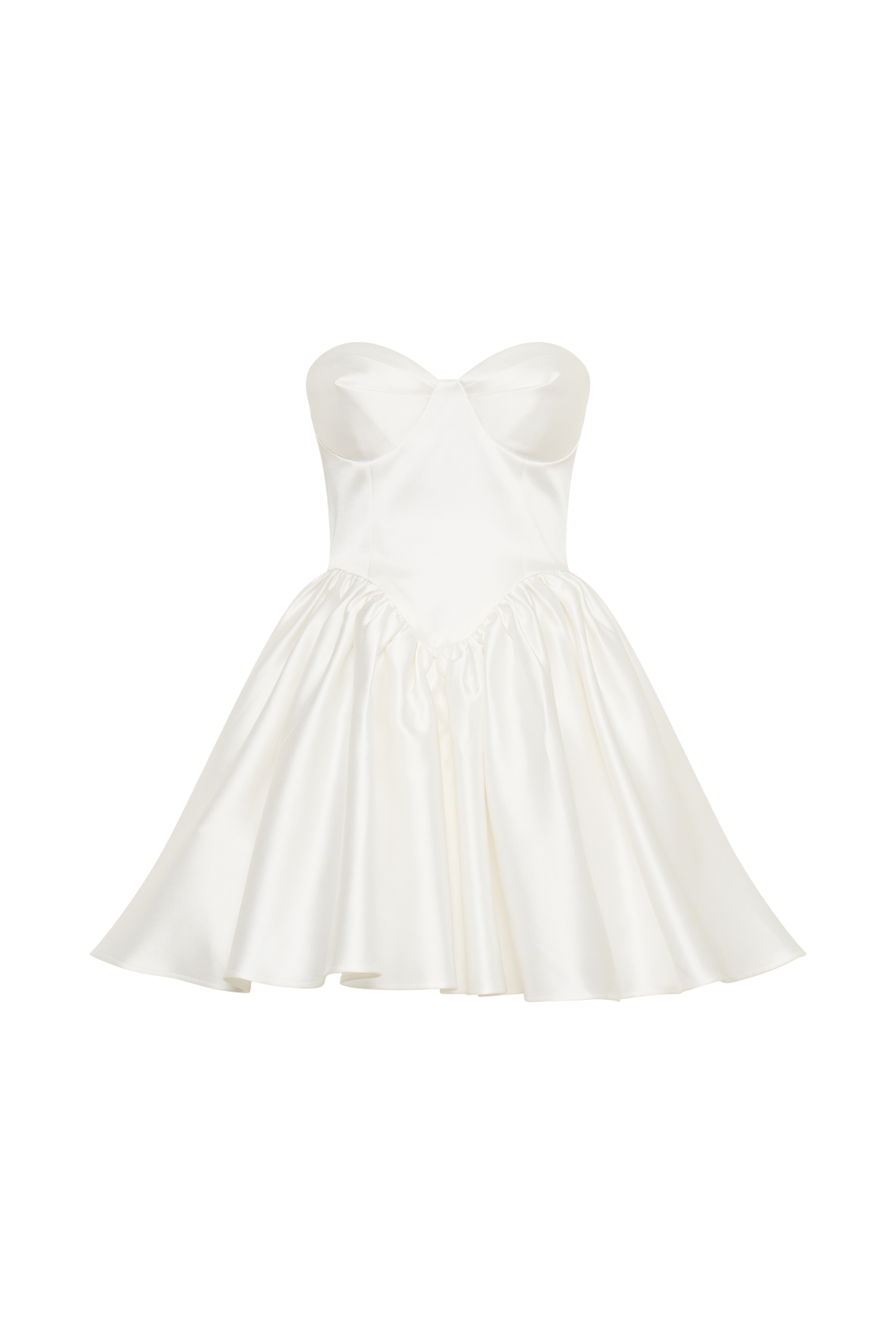 Hollie Structured Corset Mini Dress - White #10