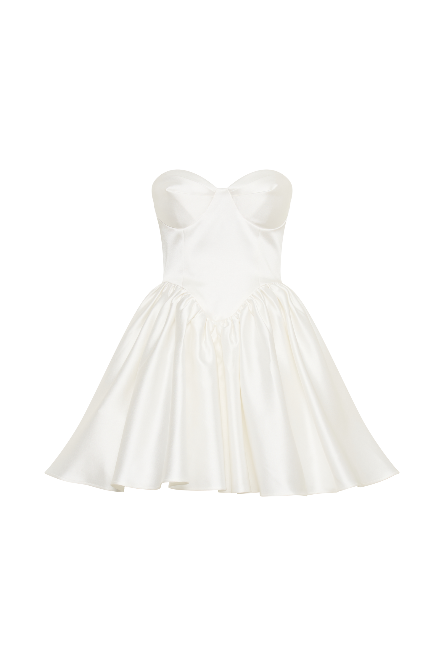 Hollie Structured Corset Mini Dress - White #10