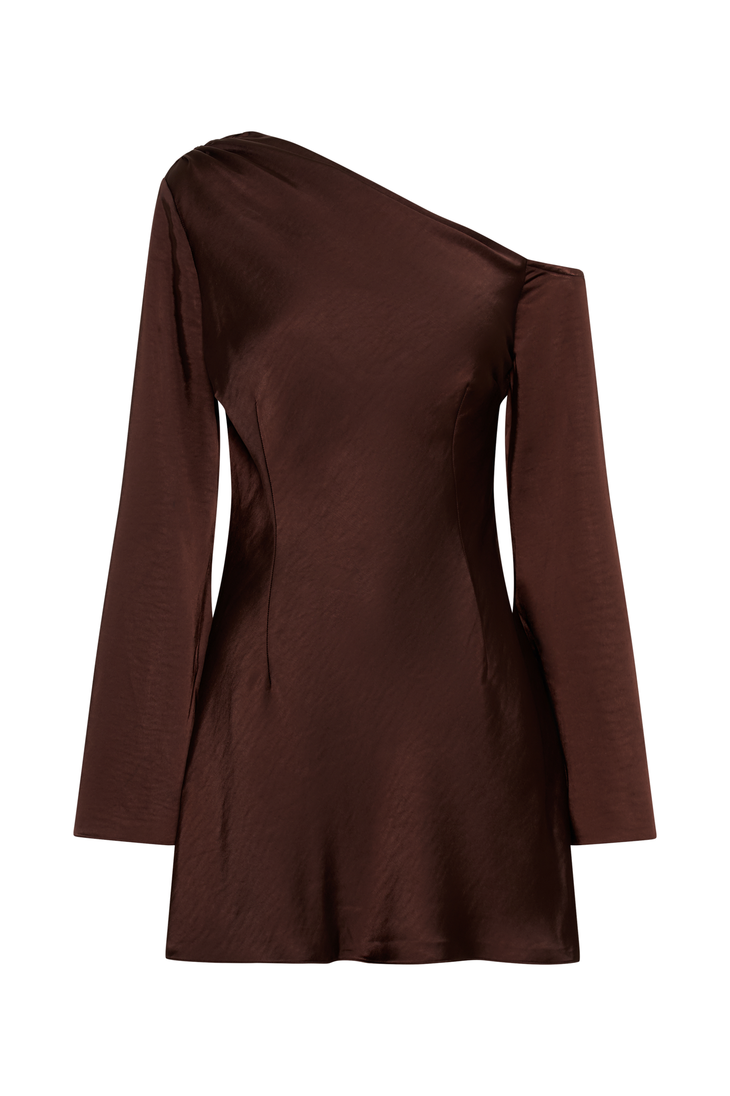 Nikita Long Sleeve Mini Dress - Dark Chocolate