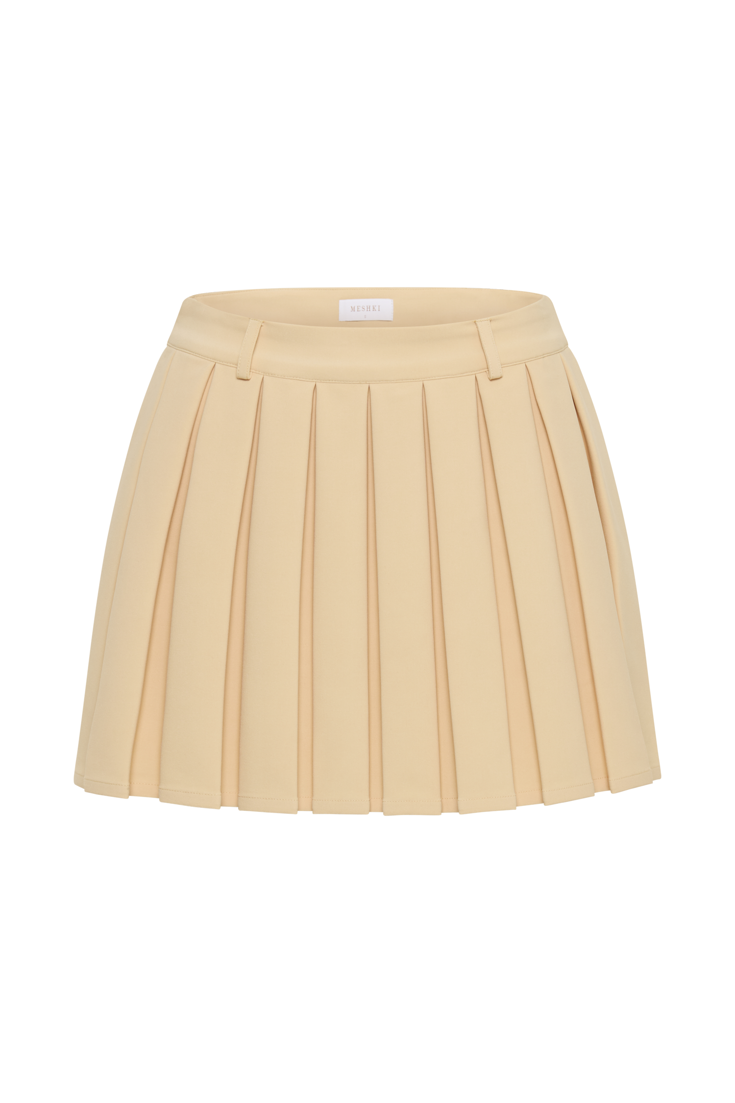 Mura Pleated Mini Skirt - Peach #9