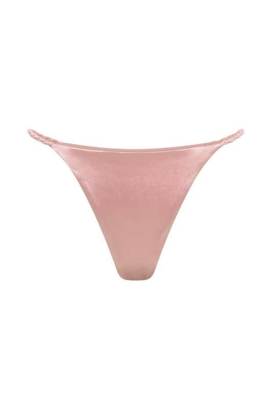 Melika Braided Bikini Bottoms - Pale Pink