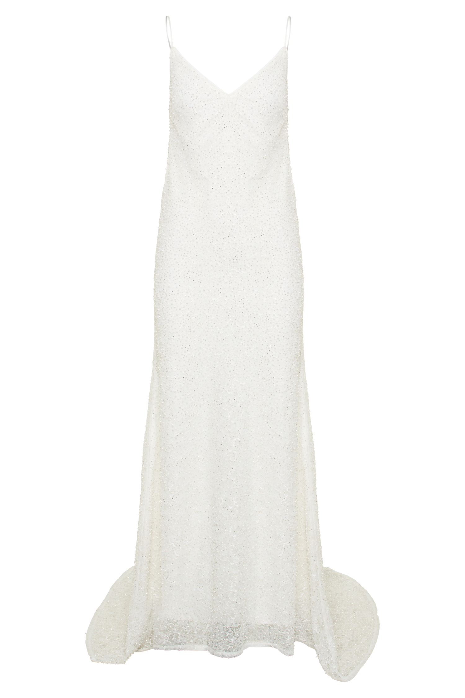 Catalina Pearl Beaded Wedding Gown - White #12
