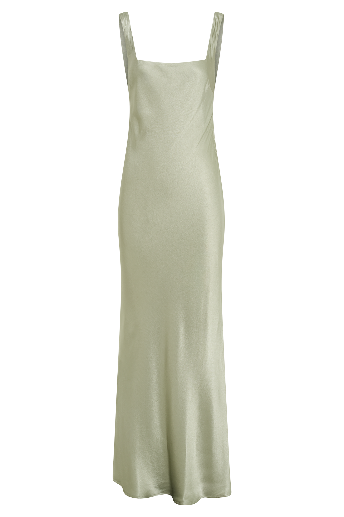 Ensley Satin Maxi Dress - Sage