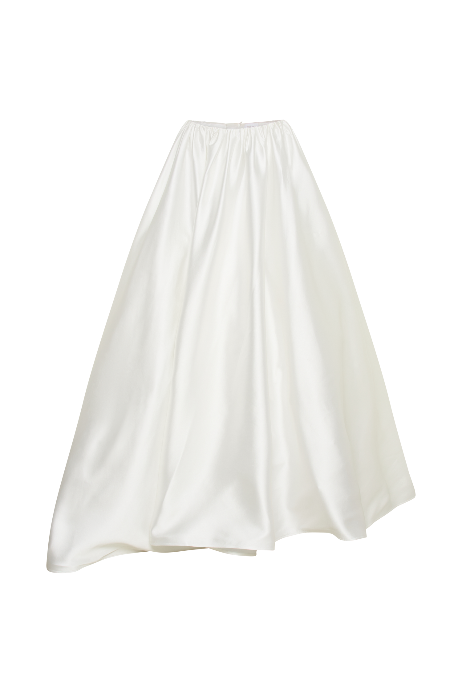 Kelsey Satin Maxi Skirt - White #14