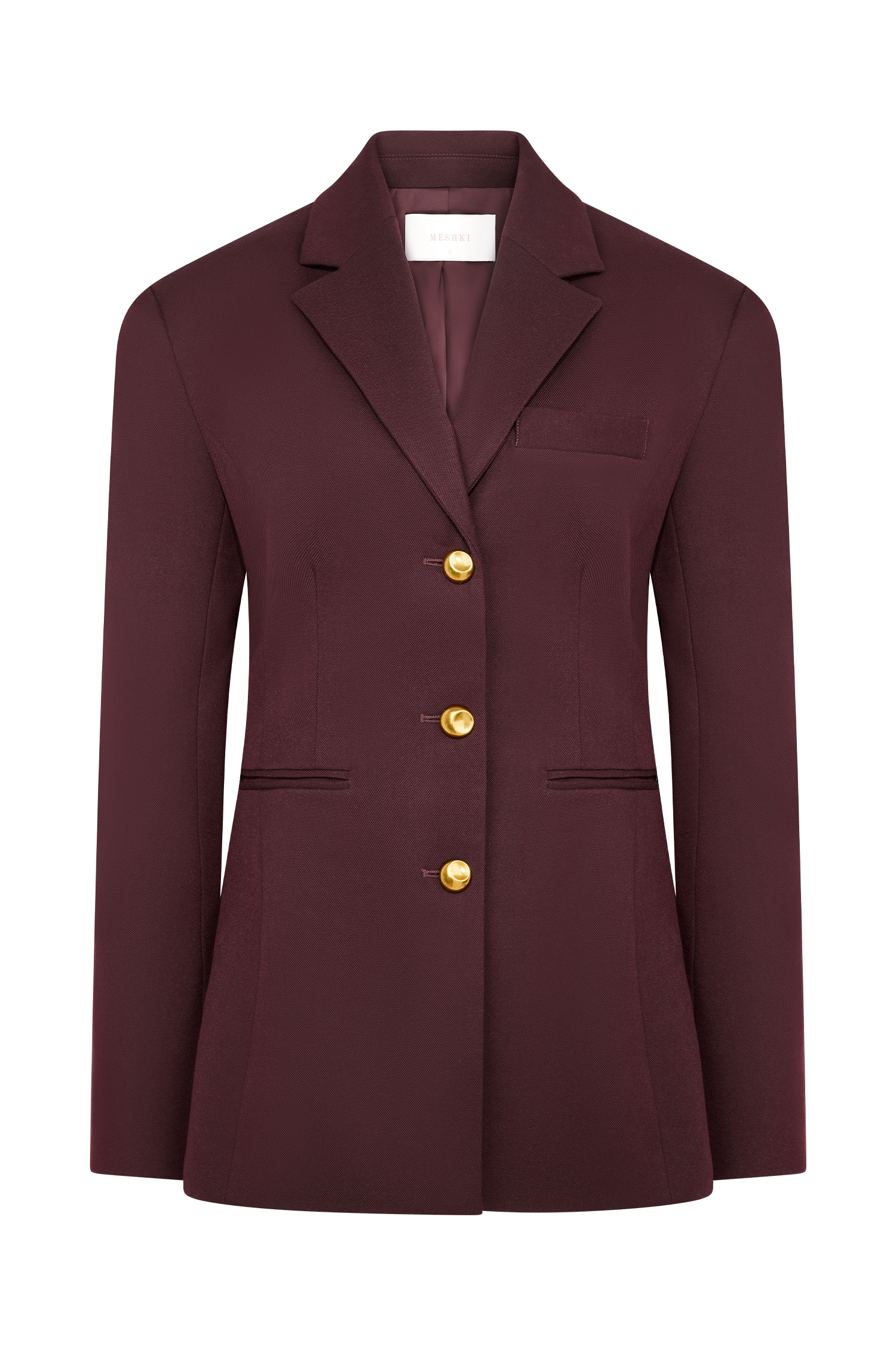 Bellamy Cinched Blazer - Mahogany #11