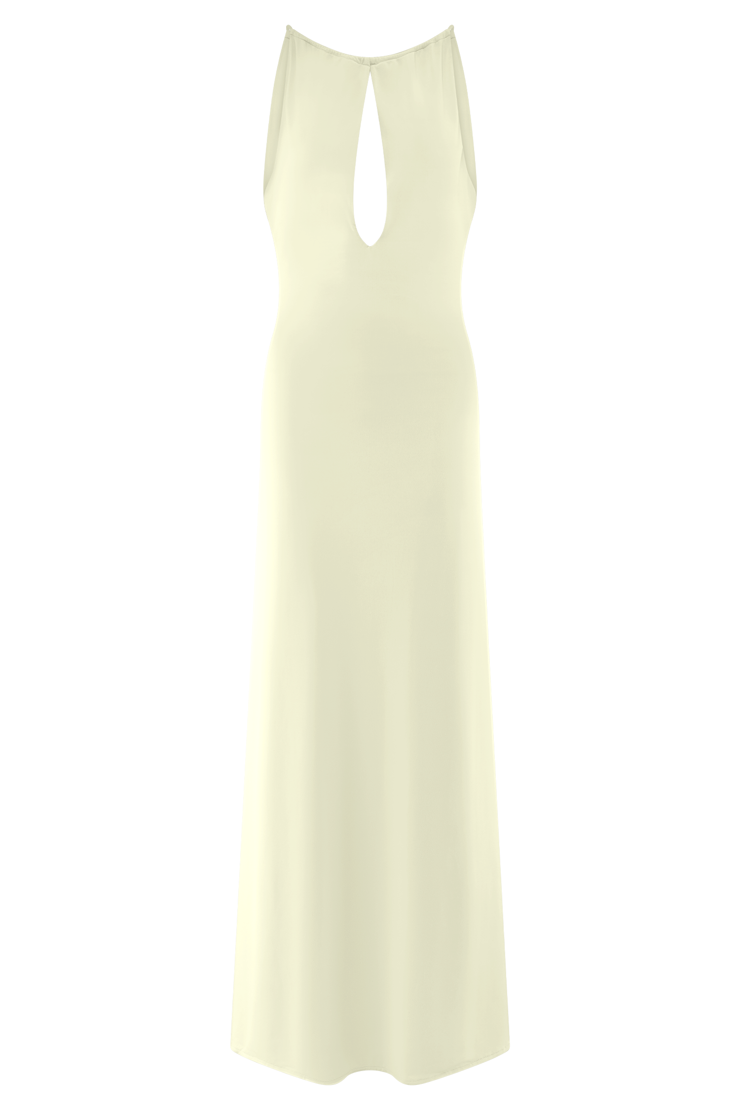 Beryl Slinky Maxi Dress With Pearls - Ivory #9