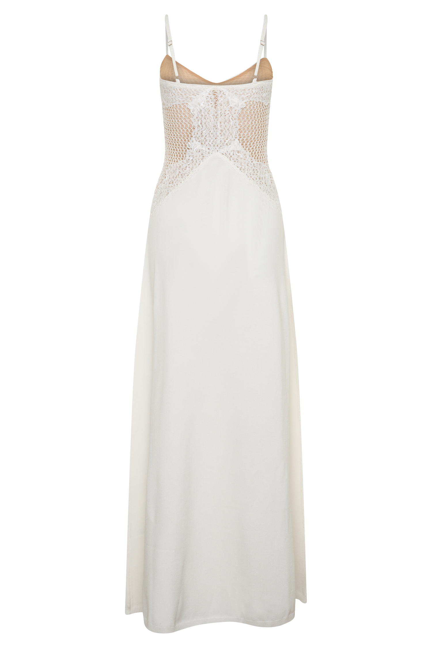 Bray Knit & Lace Maxi Dress - Ivory #8