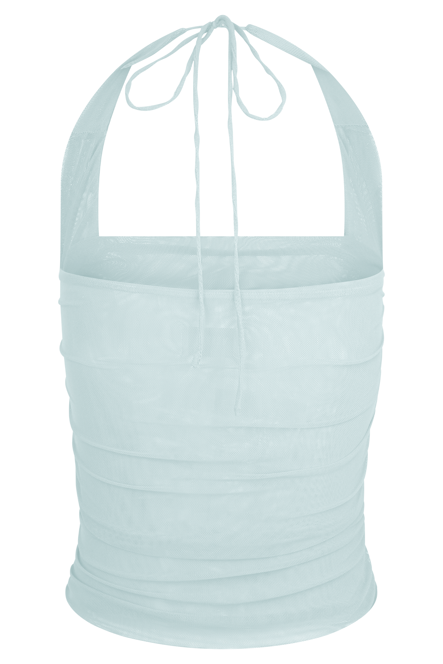 Brooklyn Mesh Crop Top - Pale Blue #9