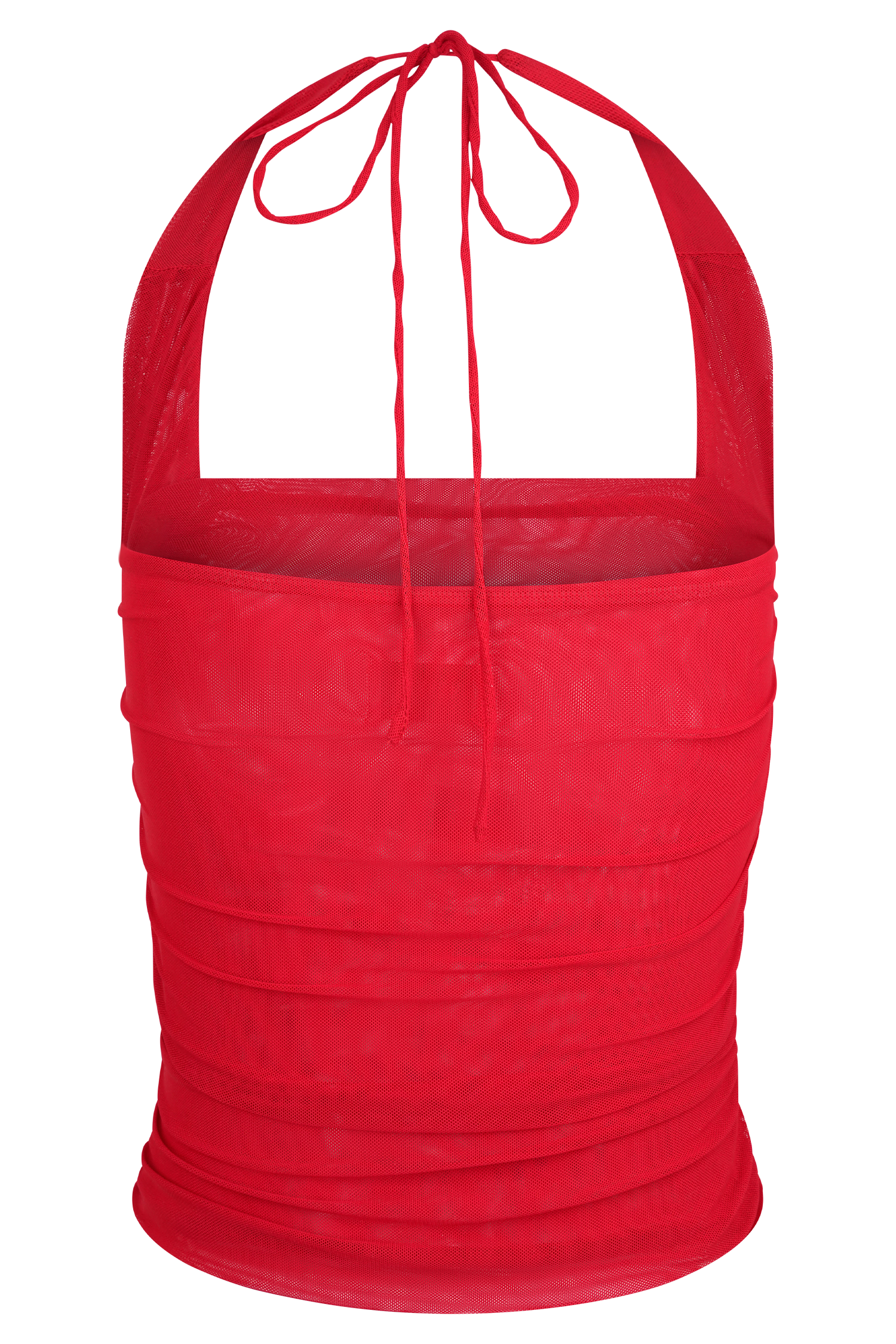 Brooklyn Mesh Crop Top - Ruby #8