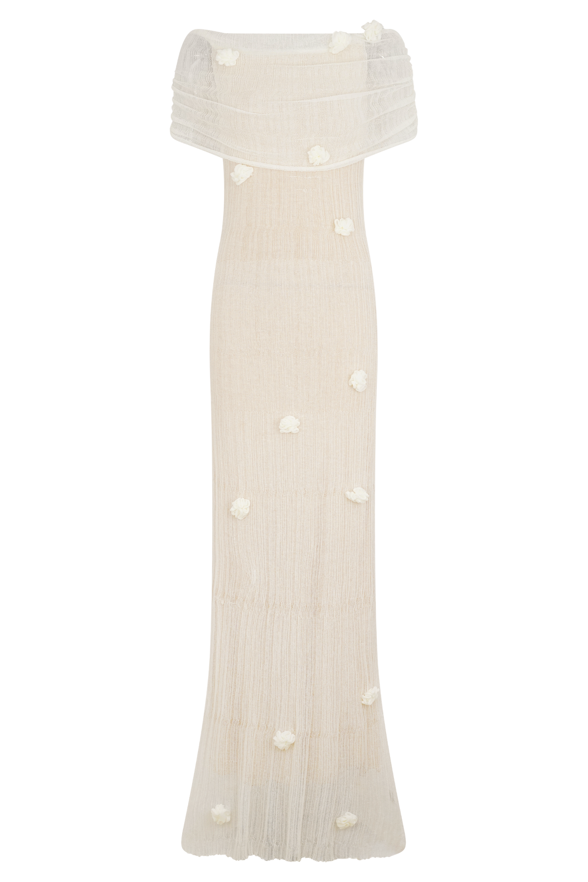 Brynn Orchid Knit Maxi Dress - Ivory #7