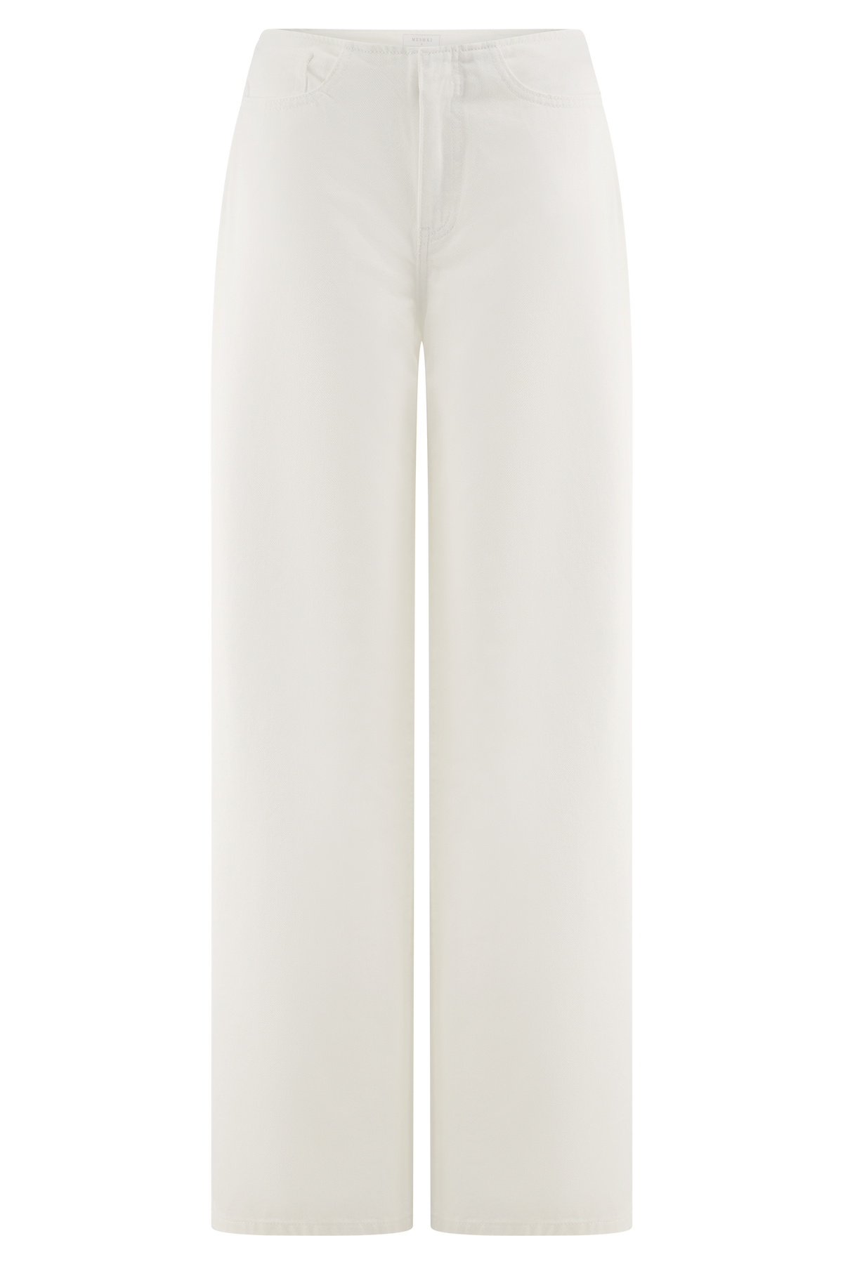 Caitlin Mid Rise Denim Jeans - White #14