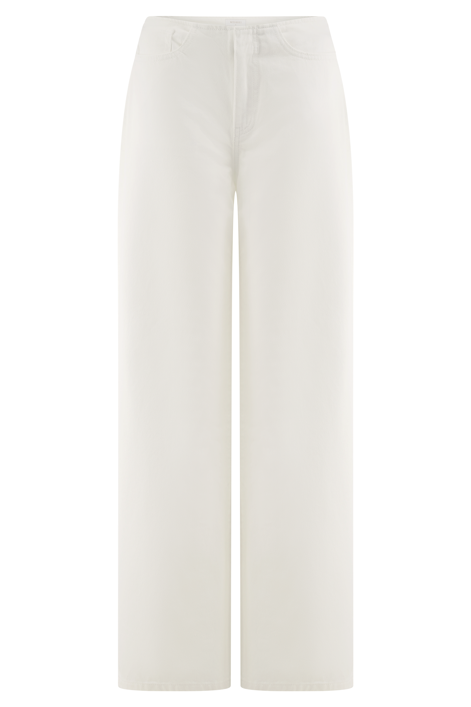 Caitlin Mid Rise Denim Jeans - White #14