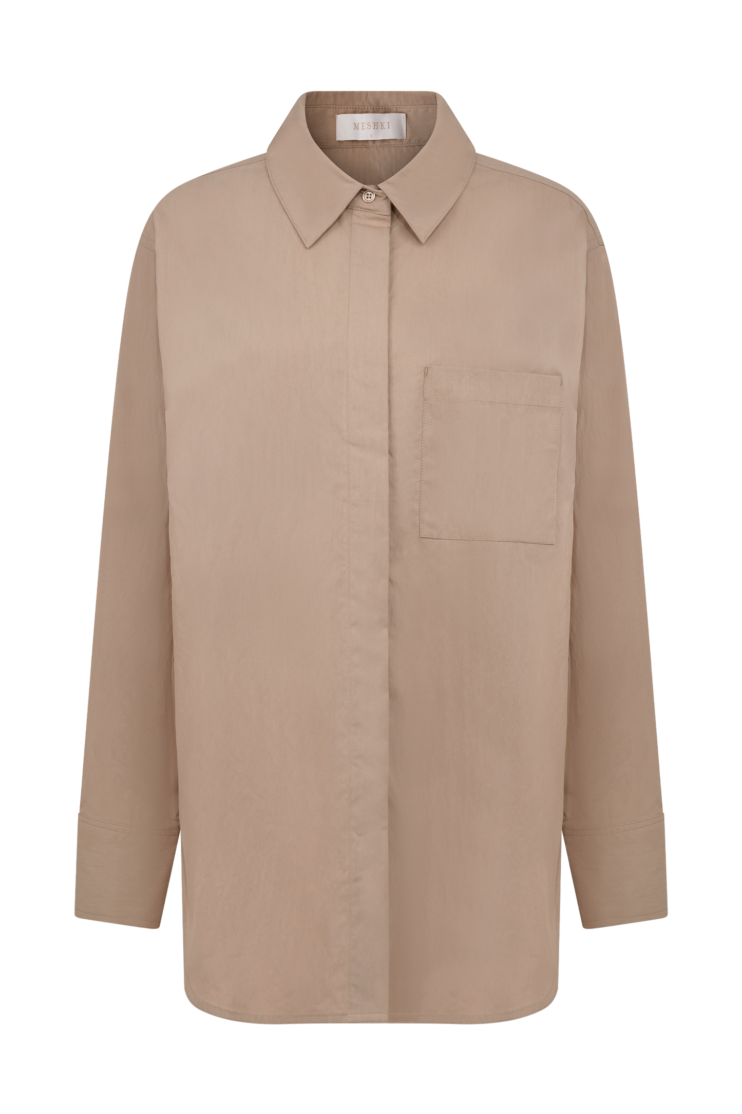 Campbell Cotton Oversized Shirt - Sand