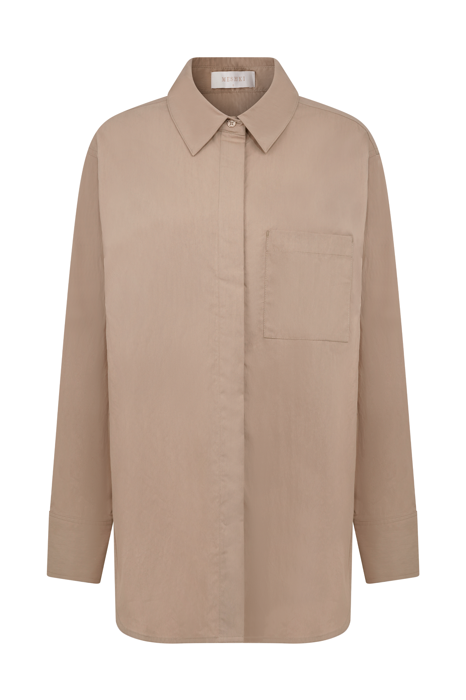 Campbell Cotton Oversized Shirt - Sand #11