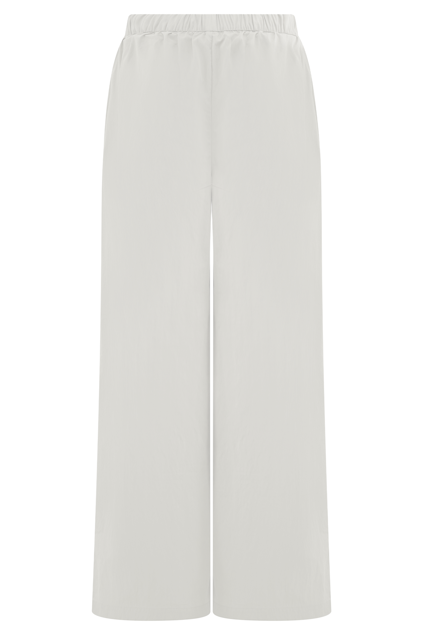 Campbell Cotton Wide Leg Pants - White