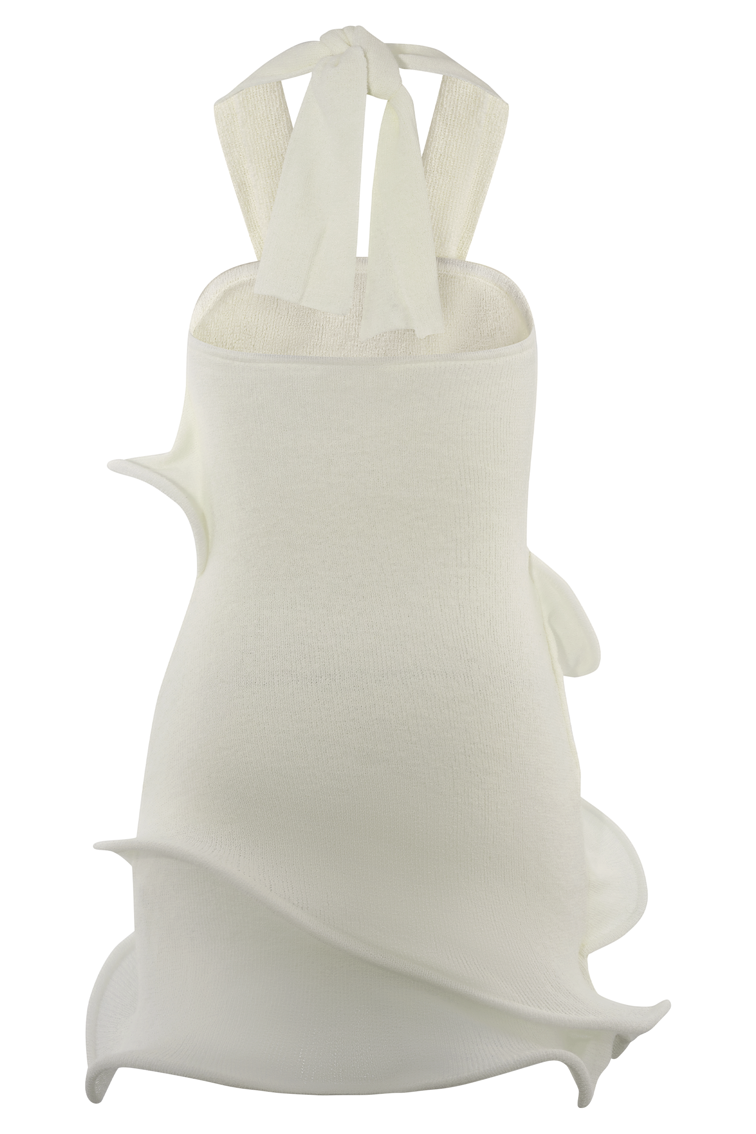 Caprice Halter Knit Mini Dress - White #8