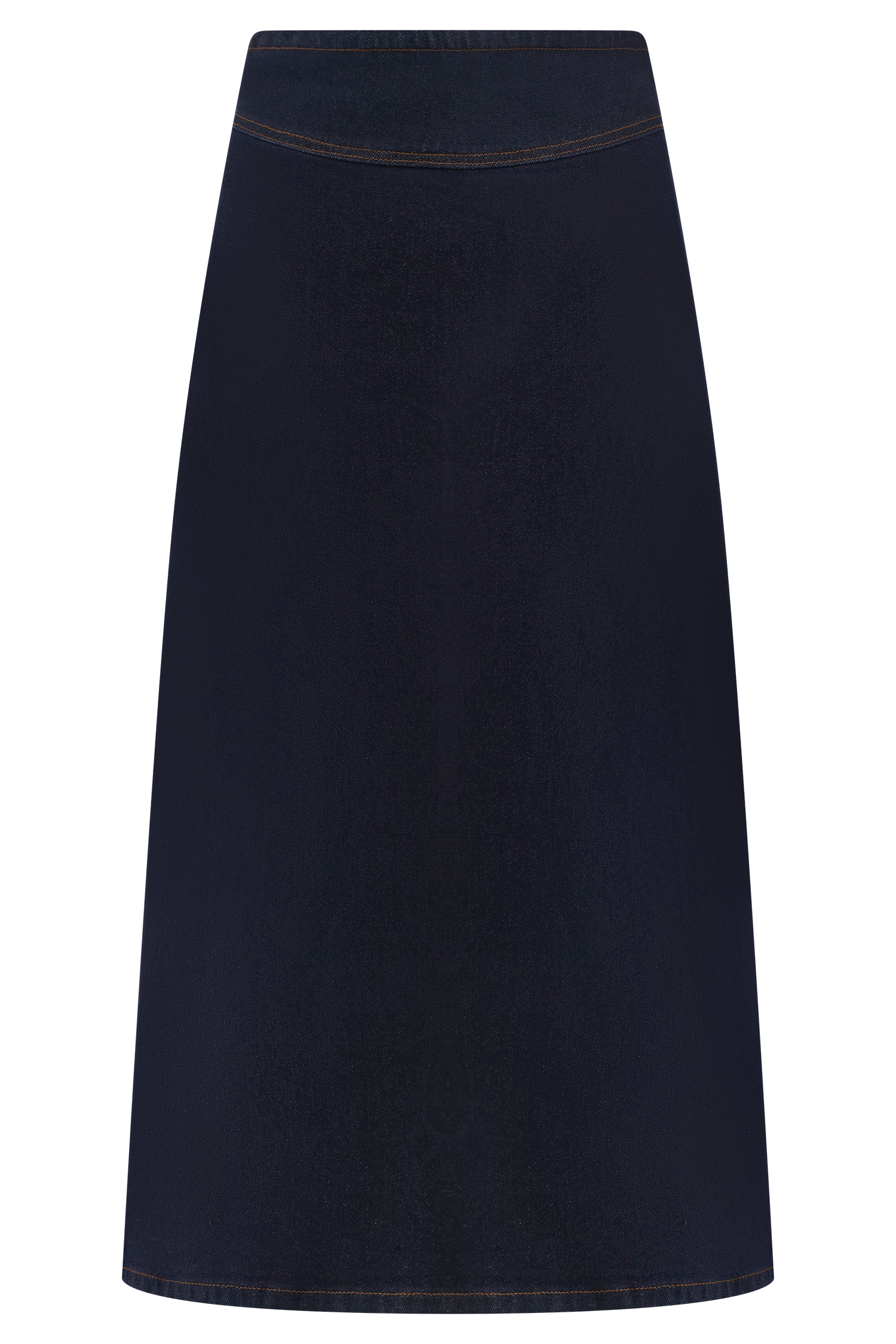 Cecilia Denim A-Line Midi Skirt - Indigo Blue #7
