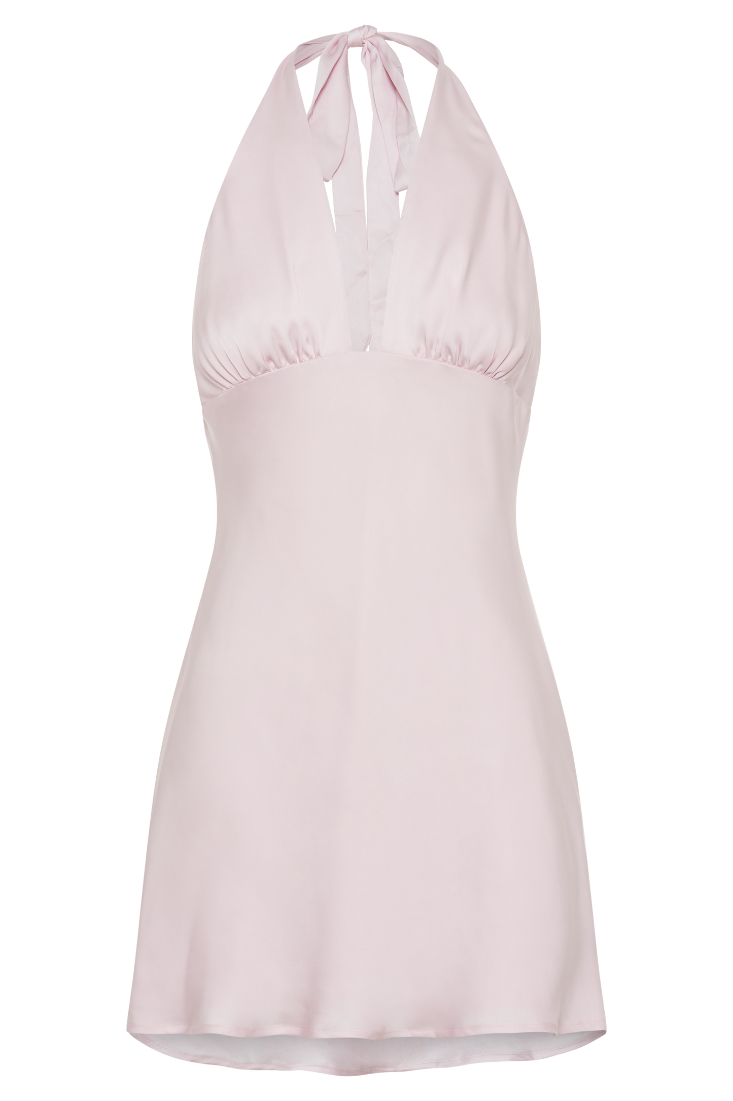 Aimee Halter Mini Dress - Fairy Floss Pink