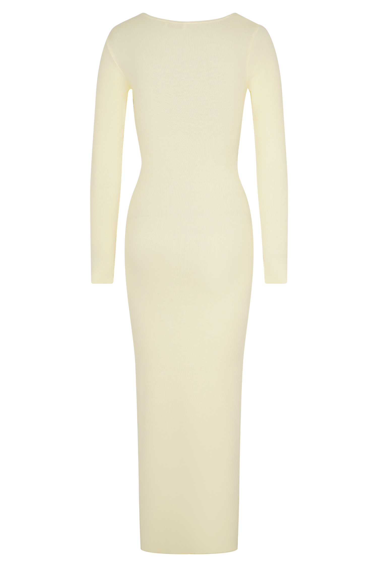 Culver Draped Twist Knit Midi Dress - Cream #8