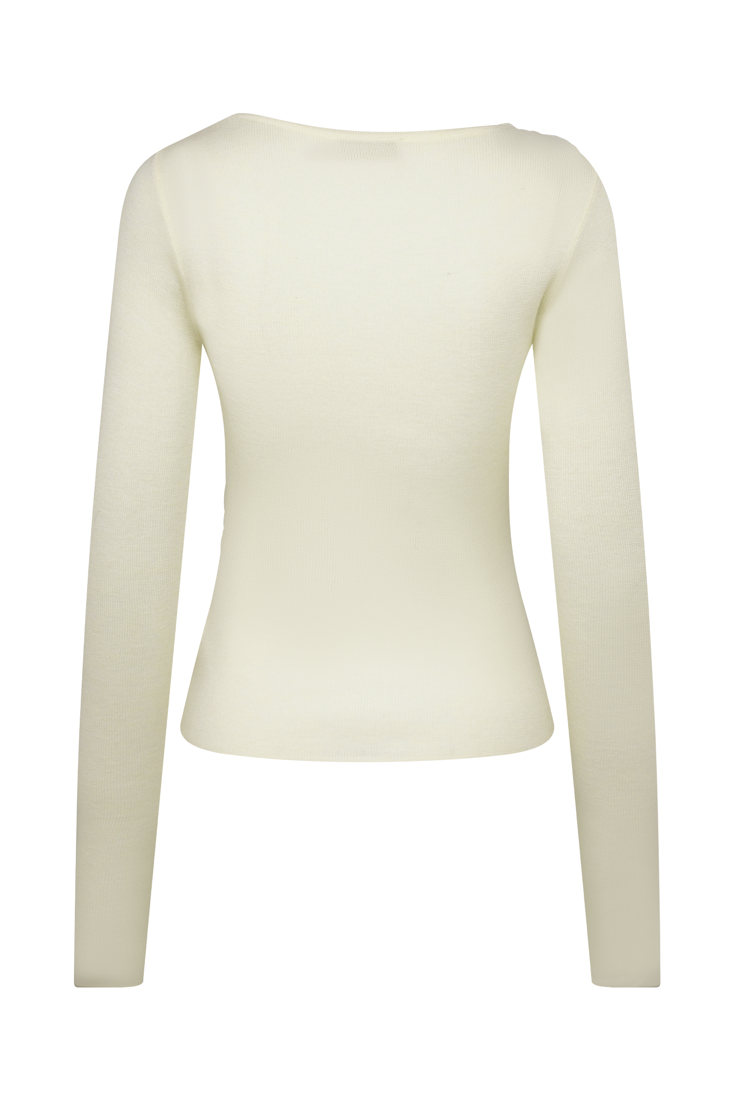 Culver Draped Twist Knit Top - Cream #6