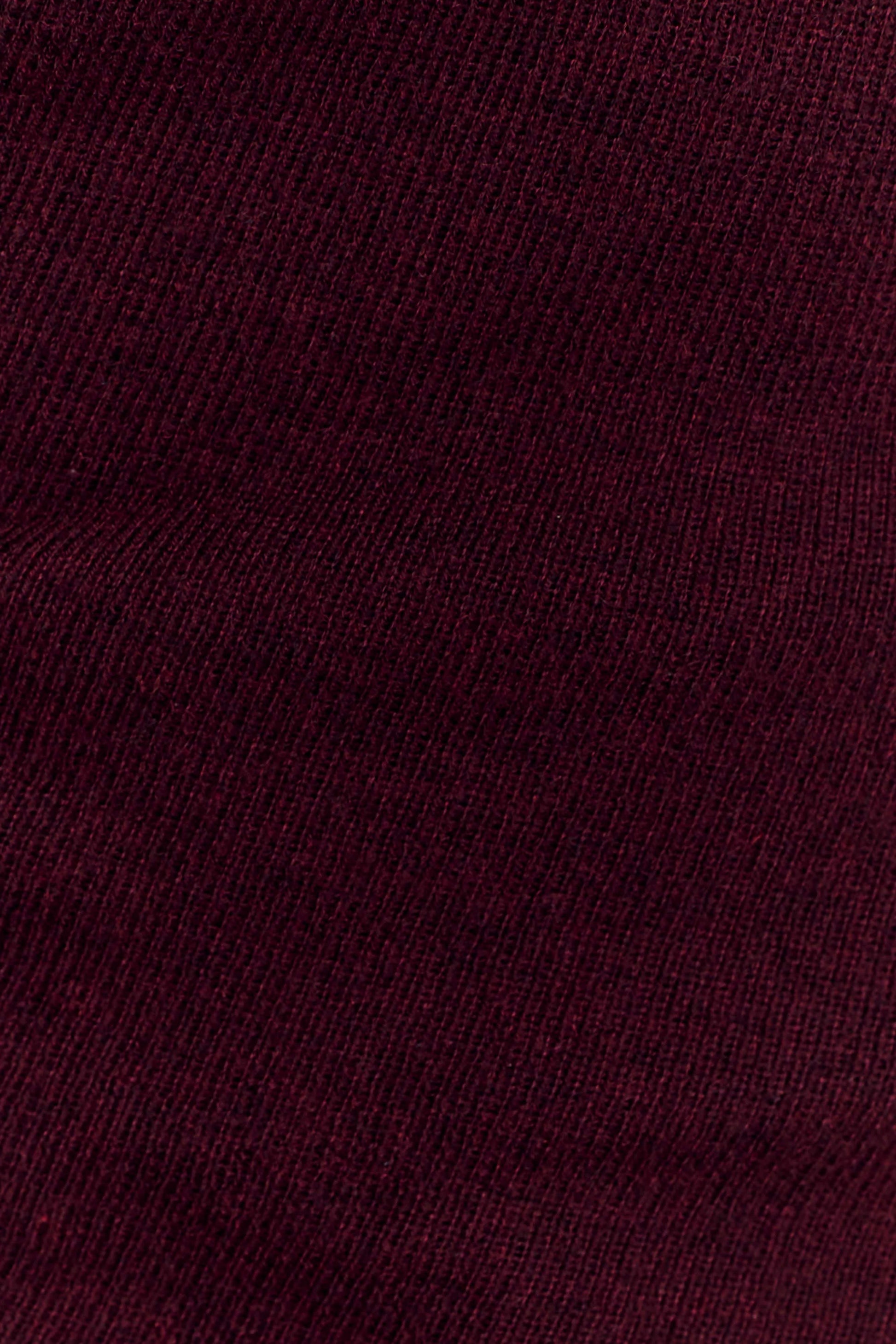 Culver Draped Twist Knit Top - Wine #4