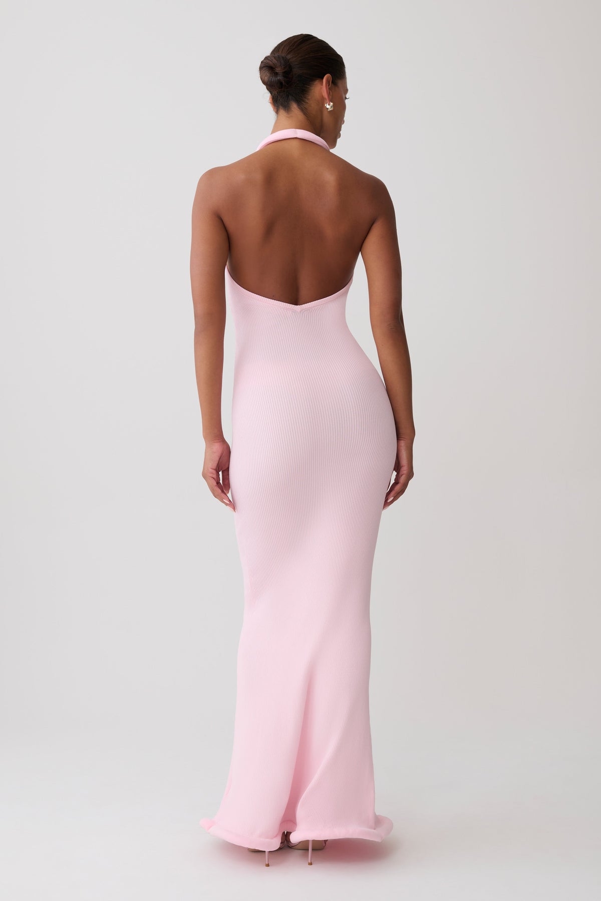 Jennifer Tubular Knit Maxi Dress - Candy Pink #2