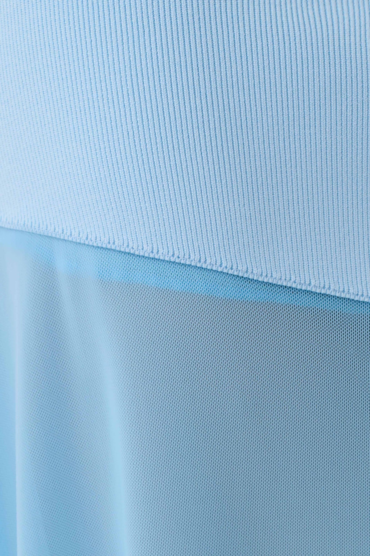 Louie Strapless Knit Maxi Dress - Baby Blue