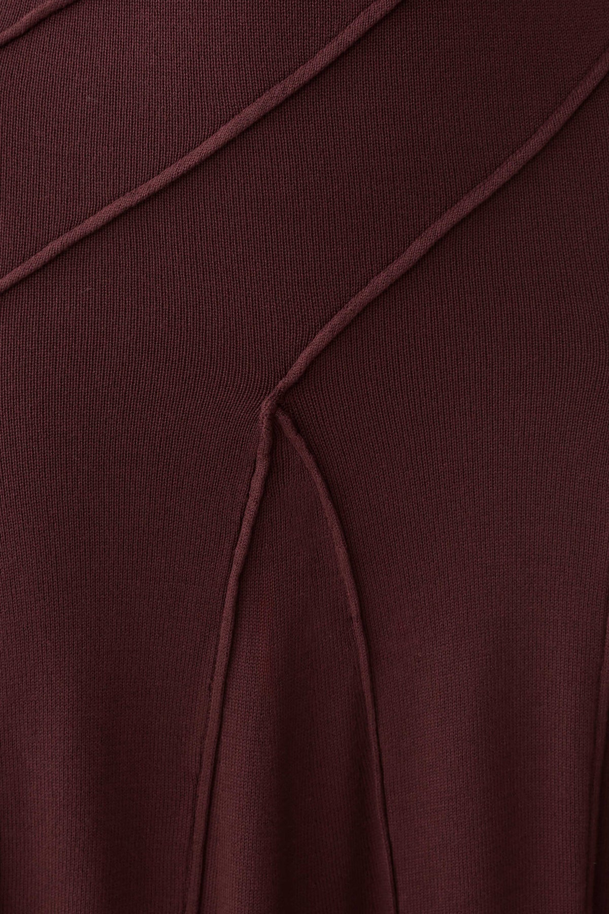 Lani Asymmetrical Knit Midi Dress - Chocolate #6