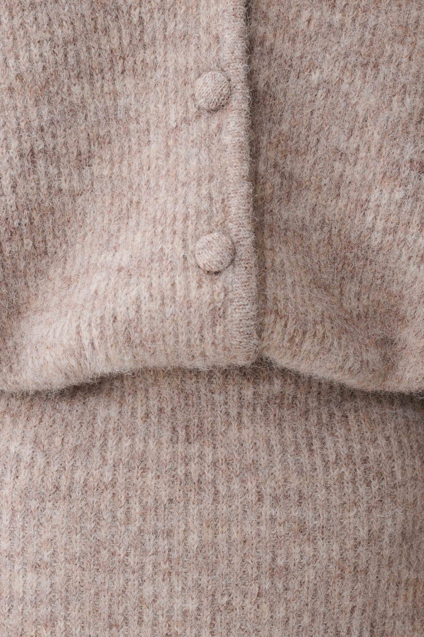 Simoney Long Sleeve Midi Knit Dress - Oat Marle