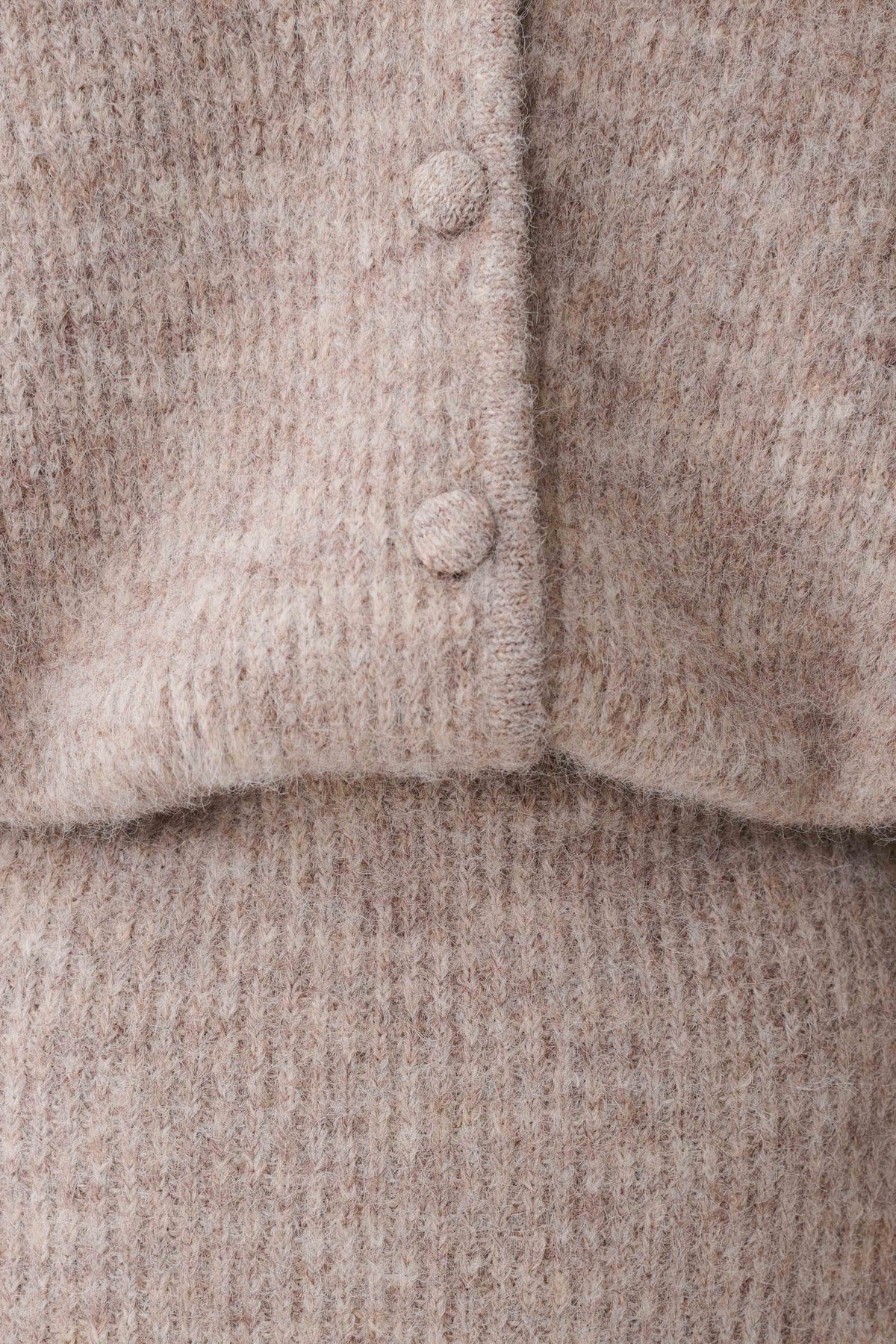 Simoney Long Sleeve Midi Knit Dress - Oat Marle #5