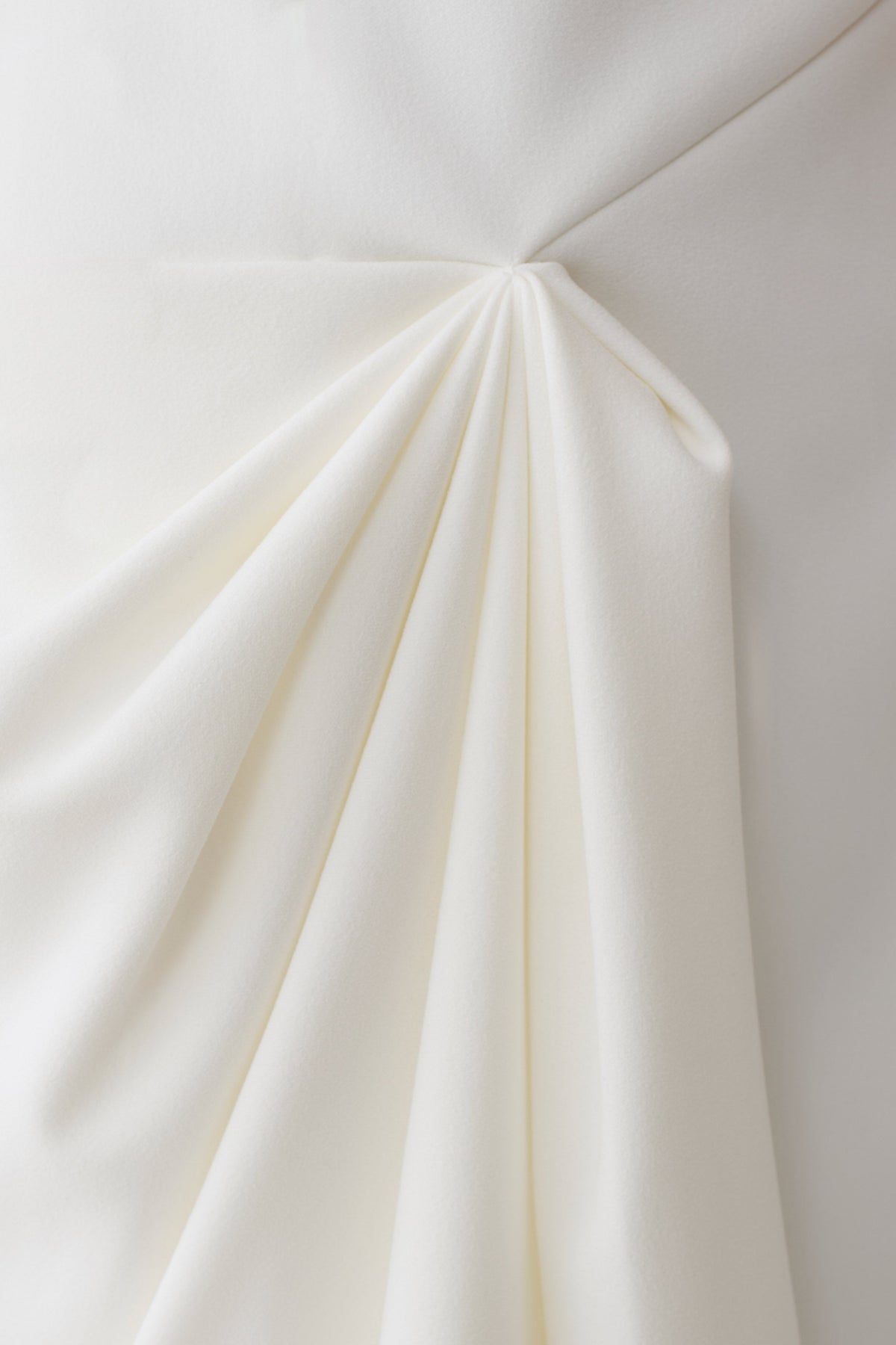 Jessica Crepe Draped Mini Dress - White #6
