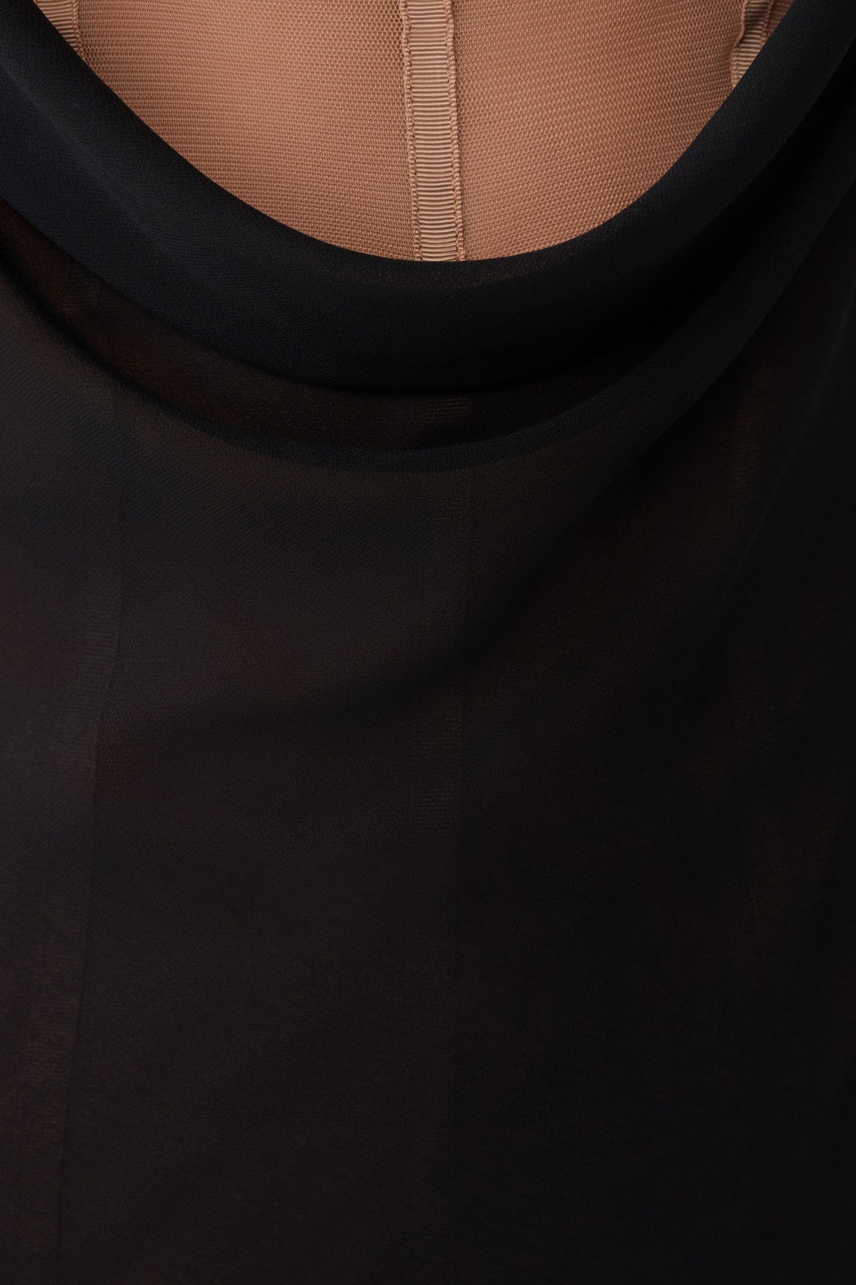 Alexandra Layered Chiffon Maxi Dress - Black