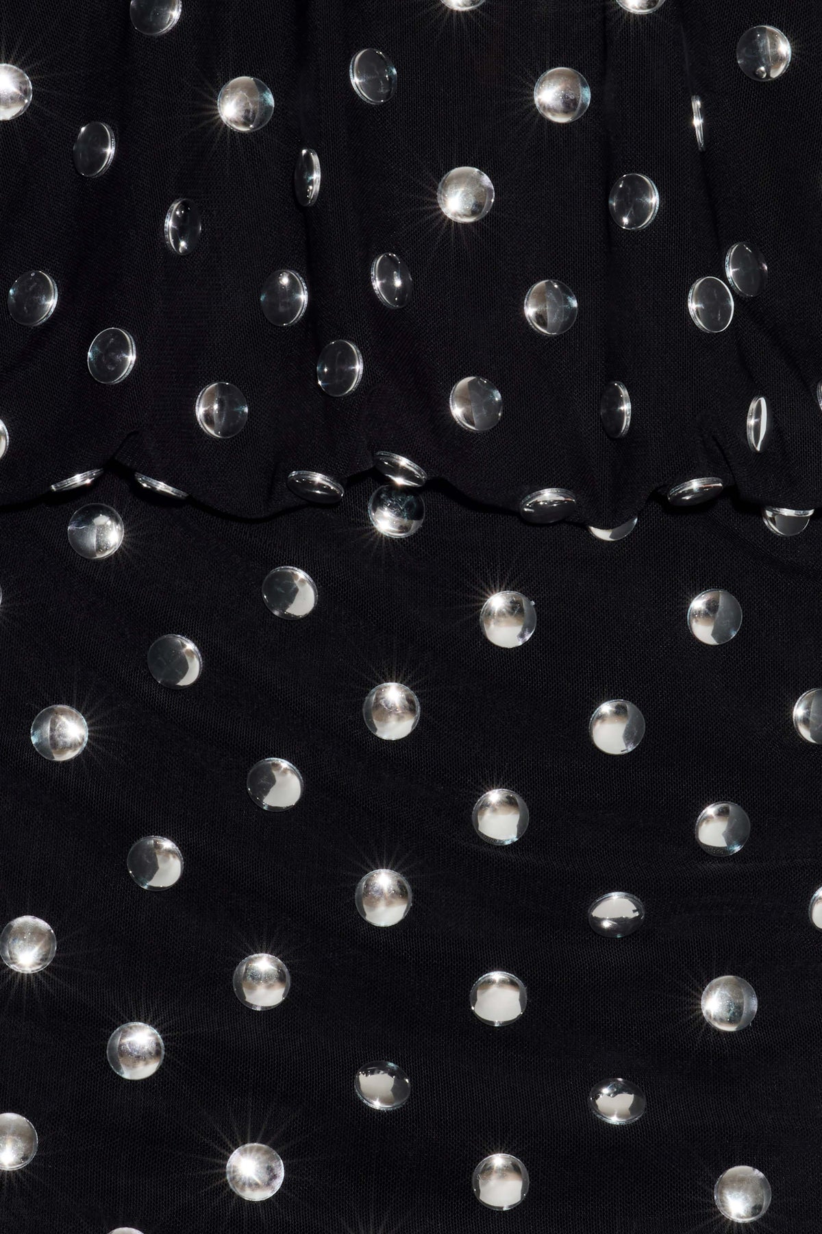 Trudy Silver Stud Mini Dress - Black With Silver Studs #5